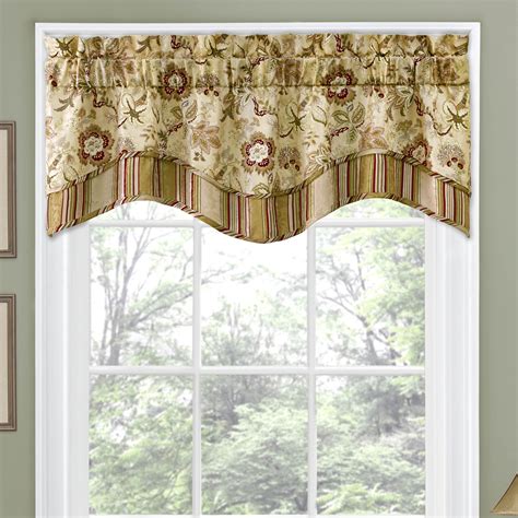 Traditions by Waverly Navarra Floral 52" Curtain Valance & Reviews | Wayfair