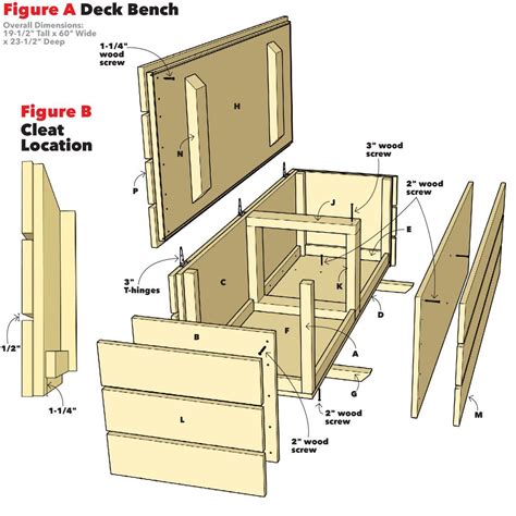 Build Outdoor Storage Bench Plans - Image to u