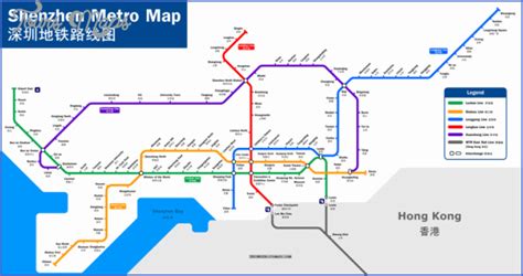 SHENZHEN MAP SUBWAY - ToursMaps.com