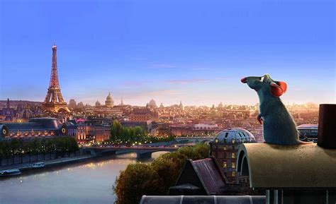 HD wallpaper: Ratatouille Remy, Eiffel Tower, France, Cartoons, architecture | Wallpaper Flare