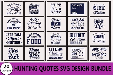 Hunting Quotes T-shirt Bundle, Graphic by PL Graphics Store · Creative ...