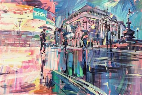 Colin Brown - 'Piccadilly Reflections' - Original Art - New Look Art