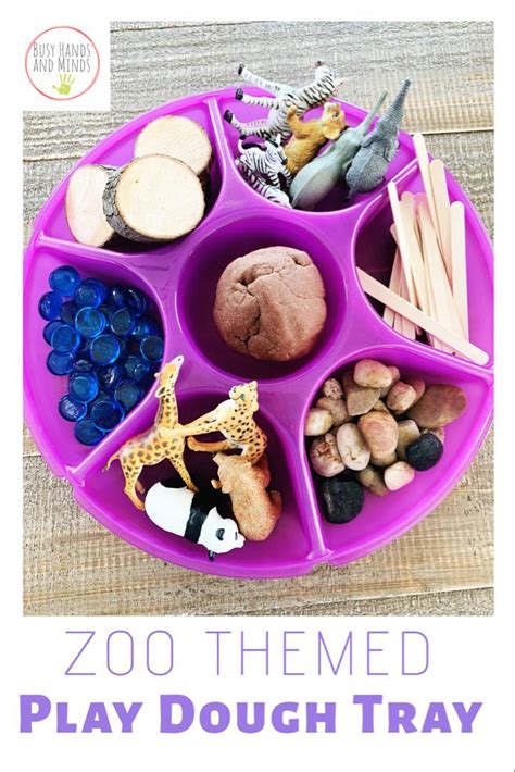 Zoo Themed Play Dough Tray for a Preschool Zoo Theme Preschool Zoo Theme, Preschool Playdough ...