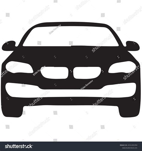 Car Silhouette Black White Stock Vector (Royalty Free) 2151355793 ...