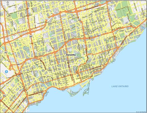 Map of Toronto, Ontario - GIS Geography