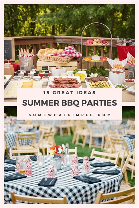 BEST 15 Favorite Summer BBQ Party Ideas | Somewhat Simple