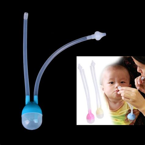 Newborn Baby Safety Nose Cleaner Vacuum Suction Nasal Aspirator Flu Protections Nasal Aspirator ...