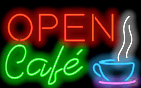 Open Cafe Neon Sign | FCZ-40-72 | Jantec Neon