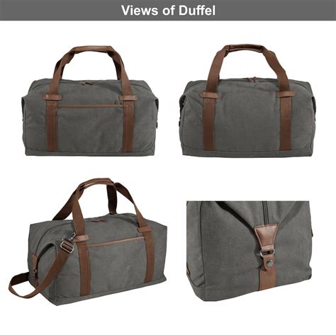 SET of Personalized Canvas Duffel Bags Groomsmen Duffle Bag - Etsy