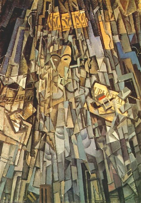 Kubist Self-portrait - Salvador Dali | Wikioo.org - Die Enzyklopädie bildender Kunst