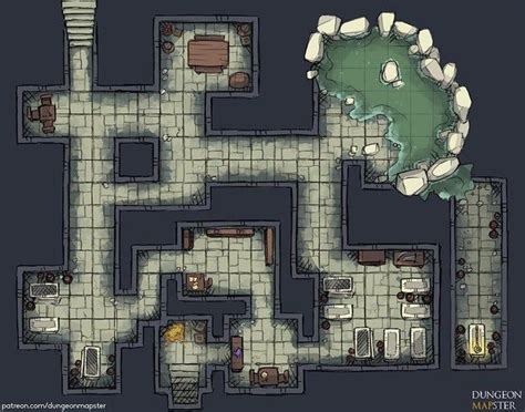 Cultist's Lair - battlemaps | Fantasy map, Dungeon maps, Tabletop rpg maps