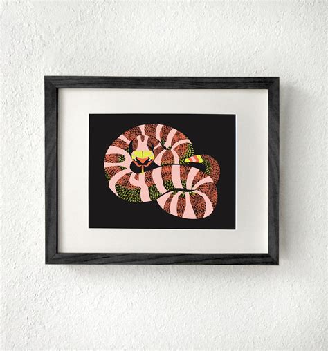 Snake Art Snake Art Print Snake Print Reptile Art Snake - Etsy