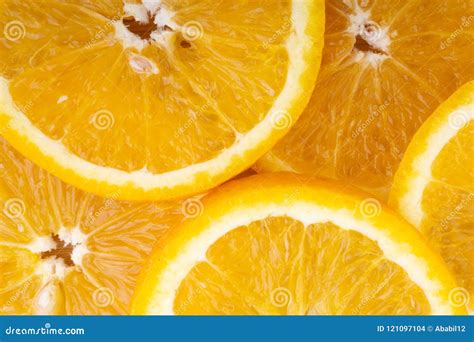 Closeup of Orange Fruit Slice Stock Photo - Image of color, isolate: 121097104