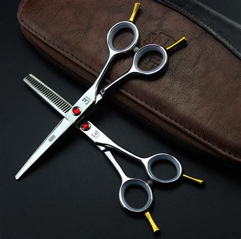 5.5" Hairdressing Scissors Stainless Steel Thinning Hair Shears JP440C Barber-in Hair Scissors ...