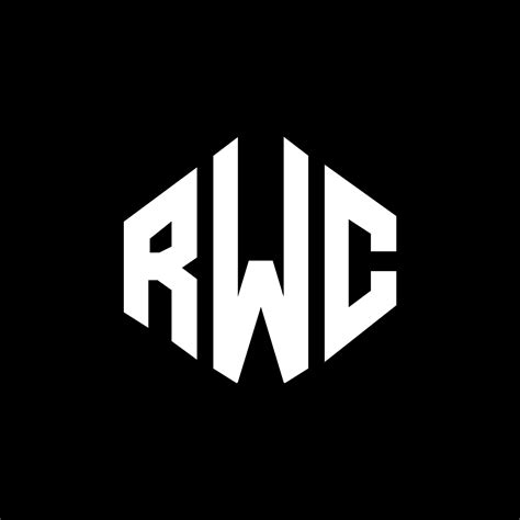 RWC letter logo design with polygon shape. RWC polygon and cube shape logo design. RWC hexagon ...