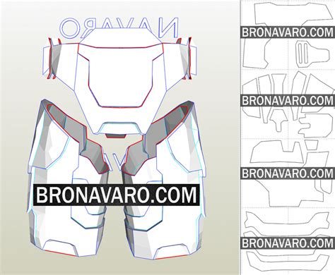 HALO 3 Cosplay Armor Template - Master Chief Full Armor Pepakura – NAVARO