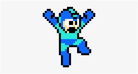 Megaman - 8 Bit Mega Man Sprite - 360x360 PNG Download - PNGkit