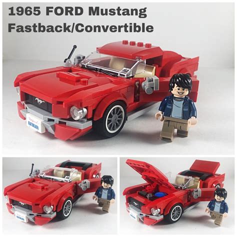 Lego® Instructions 1965 FORD Mustang VARIABLE BUILD