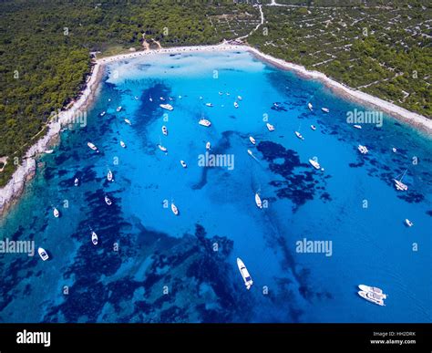 Island Dugi otok, Adriatic sea, Croatia. Famous beach Saharun Stock Photo - Alamy