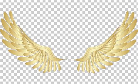 gold angel wings vector download