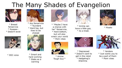 Evangelion characters in a nutshell. : r/evangelionmemes