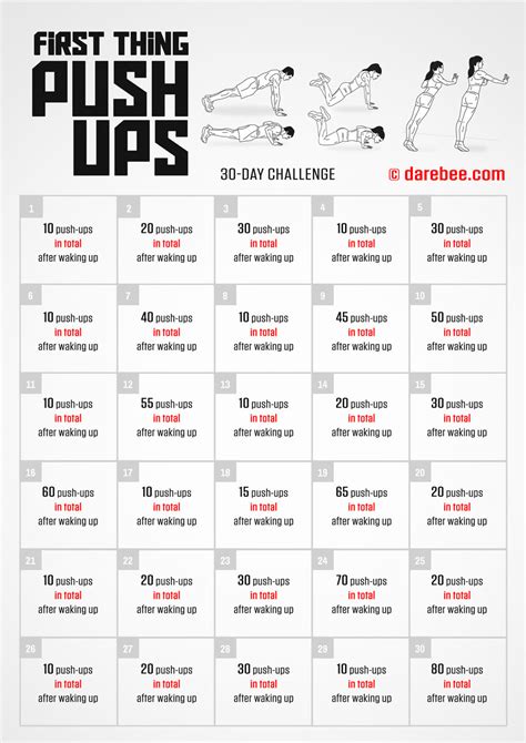 First Thing Push-Ups Challenge