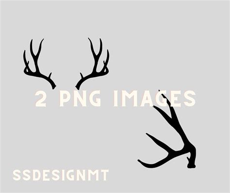 Mule Deer Hunting Antler PNG - Etsy