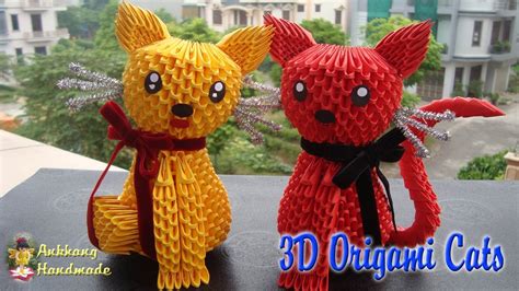 3d Origami Cat - Trending Origami