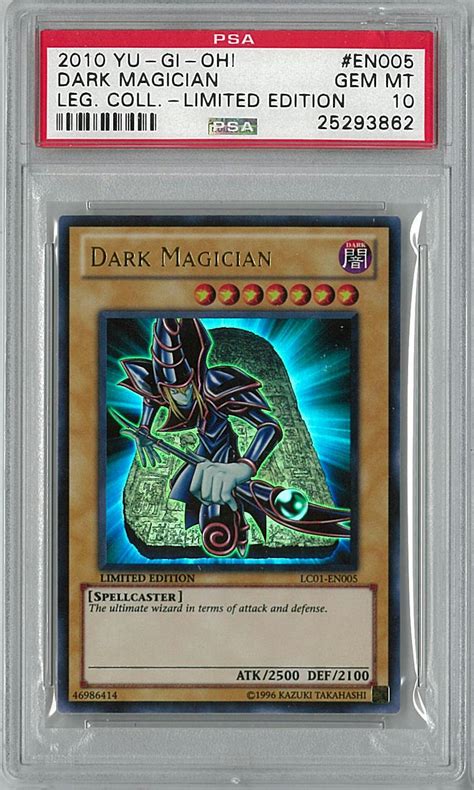 Yu-Gi-Oh Legendary Collection PSA 10 Single Dark Magician Ultra Rare - PSa 10 GEM MINT ...