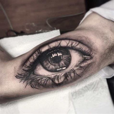 Drawing Black Realistic Eye Tattoo Design - bmp-cheesecake