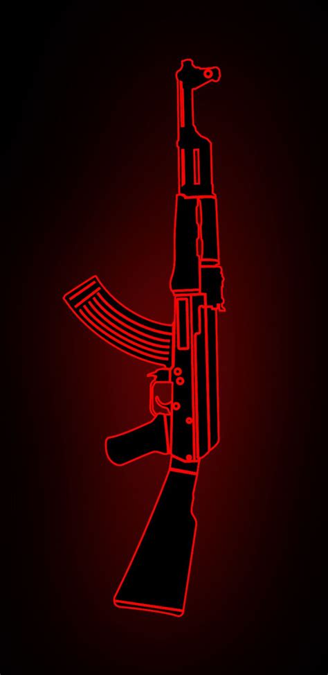 Ak 47 Wallpaper Black