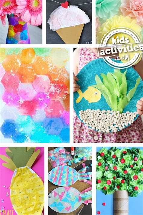 35+ Adorable Tissue Paper Crafts | Kids Activities Blog