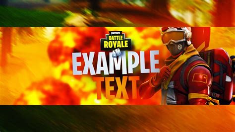 Fortnite Free Youtube Template For Banner - Image to u