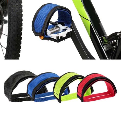 1 Pair Anti slip Cycling Bike Bicycle Pedals Toe Clips Fixed Gear Bicycle Pedal Toe Clipless ...