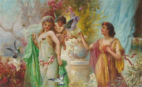 Hans Zatzka (Austrian, 1859-1949) , A classical idyll | Christie's