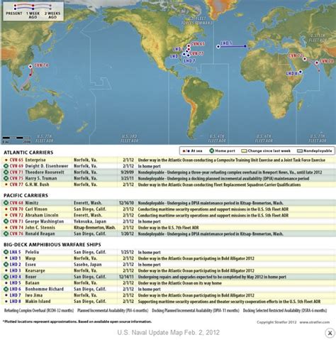 Us Aircraft Carrier Locations Map