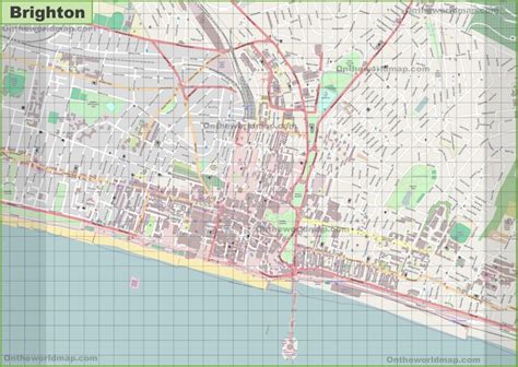 Large detailed map of Brighton - Ontheworldmap.com