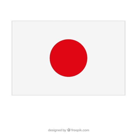 Japanese flag Vector | Free Download