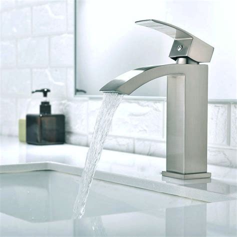 Martina Brushed Nickel Bathroom Sink Faucet at FontanaShowers.com