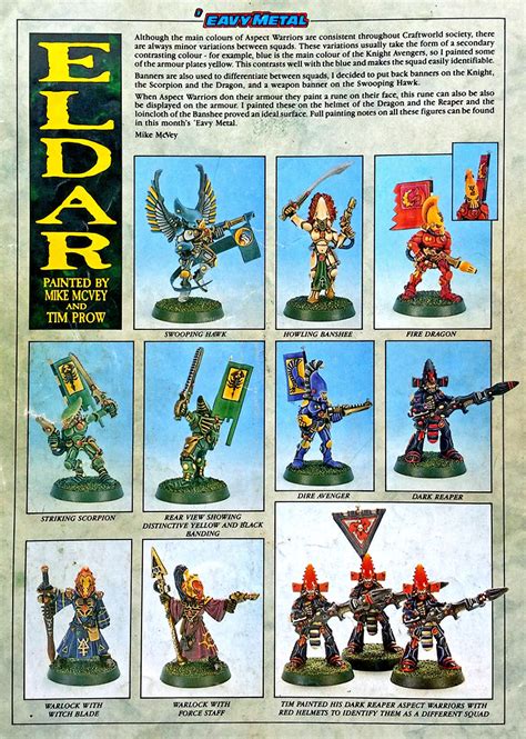 Warhammer 40K Retro: The First Eldar Aspect Warriors | Warhammer, Warhammer 40k, Warrior