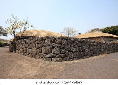 Jeju Island Traditional Thatched House Stone Stock Photo 1644754699 ...