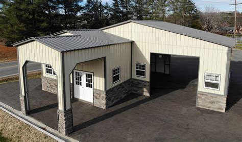 Metal Garage With Boxed Eave Style Roof | Metal garages for sale