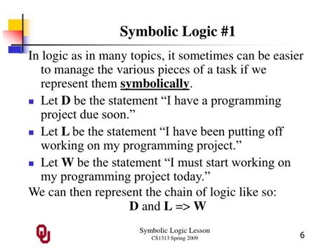 PPT - Symbolic Logic Outline PowerPoint Presentation - ID:805862