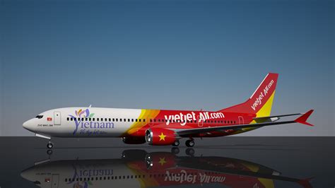 3D Vietjet boeing 737 max 200 | CGTrader