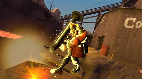 Soldier Rocket Jump (made with SFM and Photoshop. Soldier Loadout based on my friend loadout) : tf2