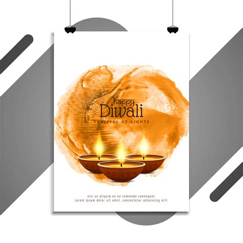 Abstract beautiful Happy Diwali flyer template 258990 Vector Art at ...