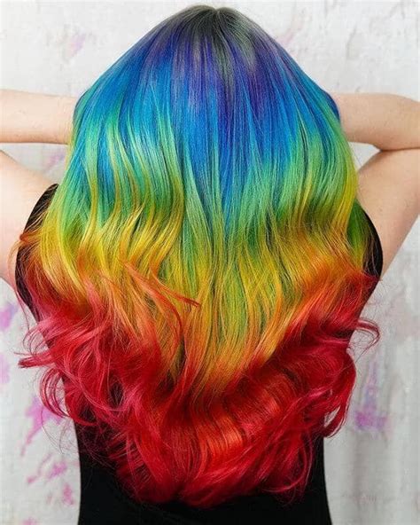 50 Stunning Rainbow Hair Color Styles Trending in 2019 ...