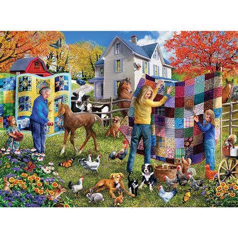 Country Quilt 1000 Piece Jigsaw Puzzle | Bits and Pieces