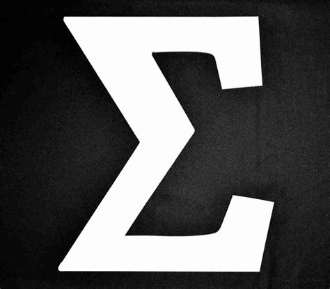 12″ Foam Core Greek Letter Sigma | Parade Float Stuff