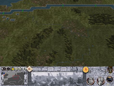 Screen showing the campaign map image - The War of the Houses (Lotharingia) mod for Medieval II ...